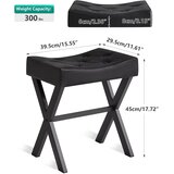 IBUYKE U-oblikovan stolček za ličenje z X kovinskimi nogami | Shoptok.si