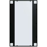 vidaXL Stensko ogledalo 2 kosa črno 100x60 cm kovinsko | Shoptok.si