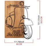 Wallity zidna dekoracija Nostalgic Scooter, 44x59,5cm, Hrast | ePonuda.com
