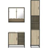 vidaXL 3-dijelni set kupaonskog namještaja boja hrasta sonome drveni | shoptok.hr