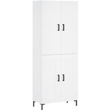 vidaXL Visoka omara bela 69,5x34x180 cm inženirski les, (20818905) | Shoptok.si