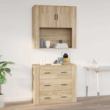  Zidni ormarić boja hrasta sonome 80x33x80 cm konstruirano drvo | shoptok.hr