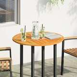 Stolna ploča Ø80x2,2 cm okrugla od masivnog bagremovog drva | shoptok.hr