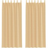 Voile zavjese s petljama 2 kom pijesak 140x260 cm | shoptok.hr