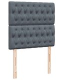 Box spring krevet s madracem tamnosivi 90x200 cm baršunasti | shoptok.hr
