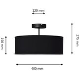  Luster na šipci ALBA 3xE27/15W/230V crna | Eponuda.com