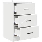  Noćni ormar s ladicama Visoko sjajno bijela 38 x 38 x 66 cm | shoptok.hr