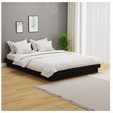  Za krevet od masivnog drva crni 140 x 190 cm | shoptok.hr