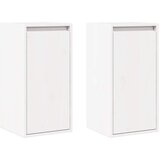  Zidni ormarići 2 kom bijeli 30 x 30 x 60 cm od masivne borovine | shoptok.hr