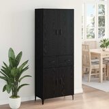  Highboard Crni hrast 69,5 x 34 x 180 cm Konstruirano drvo | shoptok.hr