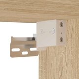 vidaXL Visoka komoda sonoma hrast 69,5x34x180 cm inženirski les | Shoptok.si
