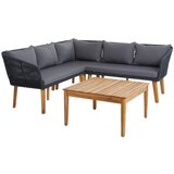 Ambia Garden LOUNGE GARNITURA tkanina akacija v celoti masivno železo | Shoptok.si