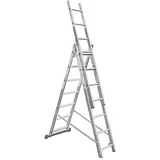 Krause Corda Višenamjenske ljestve na izvlačenje (Radna visina: 5,1 m, Prečke 3 x 7, Aluminij)