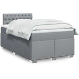  Krevet s oprugama i madracem svjetlosivi 120x190 cm od tkanine | shoptok.hr
