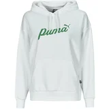 Puma Puloverji ESS+ BLOSSOM SCRIPT HOODIE TR Bela