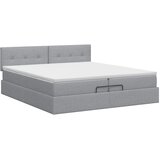  Podesivi krevet s madracem Svjetlosiva 200 x 200 cm Tkanina | shoptok.hr