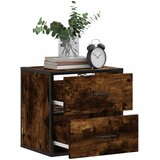  Zidni noćni ormarići 2 kom dimljeni hrast 40x31x39,5 cm | shoptok.hr