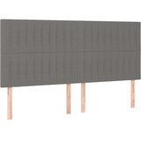 vidaXL Box spring postelja z vzmetnico temno siva 180x200 cm blago | Shoptok.si