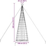  LED božićno drvce EKENAS 400 cm 800 LED lampica Hladna bijela Slike
