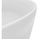  Razkošen umivalnik okrogel mat bel 40x15 cm keramičen, (21409330) | Shoptok.si