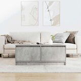vidaXL Kavna mizica s predali betonsko siva 100x100x40 cm | Shoptok.si