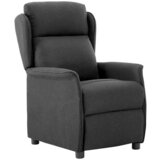 vidaXL Naslonjač na ležanje Temno siva 67.5 x 93.5 x 101.5 cm blago | Shoptok.si