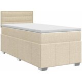  Boxspring krevet s madracem Krem 100 x 200 cm Tkanina | shoptok.hr
