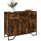 vidaXL Komoda boja dimljenog hrasta 97x32,5x74,5 cm konstruirano drvo Cijene