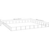 vidaXL kavez za pse srebrni 81 m² čelični | shoptok.hr