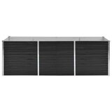 vidaXL Visoka greda antracitna 240x80x77 cm pocinkano jeklo, (20618723) | Shoptok.si