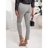 DStreet Spodnie damskie LUXTILIO wysoki stan szare | Shoptok.si