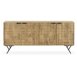 MOME Komoda iz masivnega manga v naravni barvi 175x78x40 cm Priya – | Shoptok.si