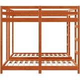  Trokatni krevet Voštano smeđa 160 x 200 cm Čvrsto borovo drvo | shoptok.hr