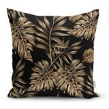 Minimalist Cushion Covers Navlaka za jastuk Minimalističke navlake za jastuke Golden Leafes s crnom BG, 45 x 45 cm Cijene