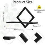 FURAOMEILI 2x stenska polica iz masivnega lesa | Shoptok.si