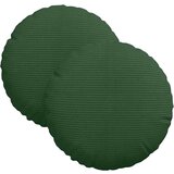 vidaXL jastučići za sjedenje 2 pcs tamnozelena Ø 30 cm kordura tekstil | shoptok.hr