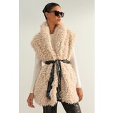 Trendyol Limited Edition Mink Oversize Fur Vest Cene