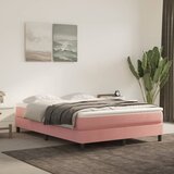  Okvir za krevet s oprugom ružičasti 140x200 cm baršunasti | shoptok.hr
