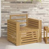  Set vanjskih sofa Čvrsto drvo akacije Bijela - Bijeli Široka ravnina | shoptok.hr