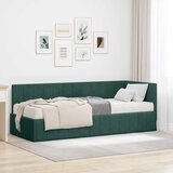  Kutni krevetni okvir s madracem 2 pcs Zelena Baršun | Eponuda.ba