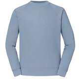 Fruit Of The Loom Błękitna bluza męska Raglan Sweat cene