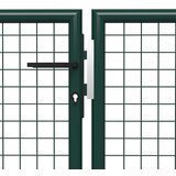  Vrtna vrata Čelik 400x150 cm Zelena | shoptok.hr