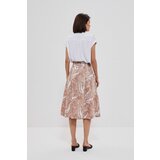 Marisse Patterned Skirt With Pockets L-Sc-3708 Toffee | Shoptok.si