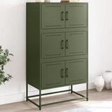 vidaXL Komoda maslinastozeleni 68,5 x 38,5 x 123,5 cm čelična Cijene