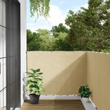 vidaXL Vrtno platno za zasebnost krem 400x120 cm PVC Cene
