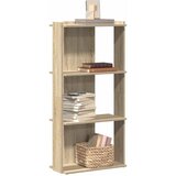 Furnova Knjižna omara 3-nadstropna sonoma hrast 60x30x120 cm inž. les, (21951001) Cene