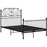Maison Chic posteljni okvir - dvoposteljna postelja - zakonska postelja črn kovinski 120x200 cm-J14184, (21776824) | Shoptok.si