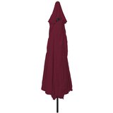  Vrtni suncobran Bordeaux Crvena 394 x 394 x 248 cm | shoptok.hr
