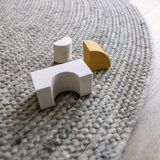 Nattiot Siva obojestranska ročno tkana okrogla preproga iz mešanice volne ø 160 cm Neethu Grey L – | Shoptok.si