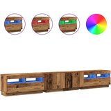 TV ormarić LED boja drva 260x35x40 cm konstruirano drvo | shoptok.hr